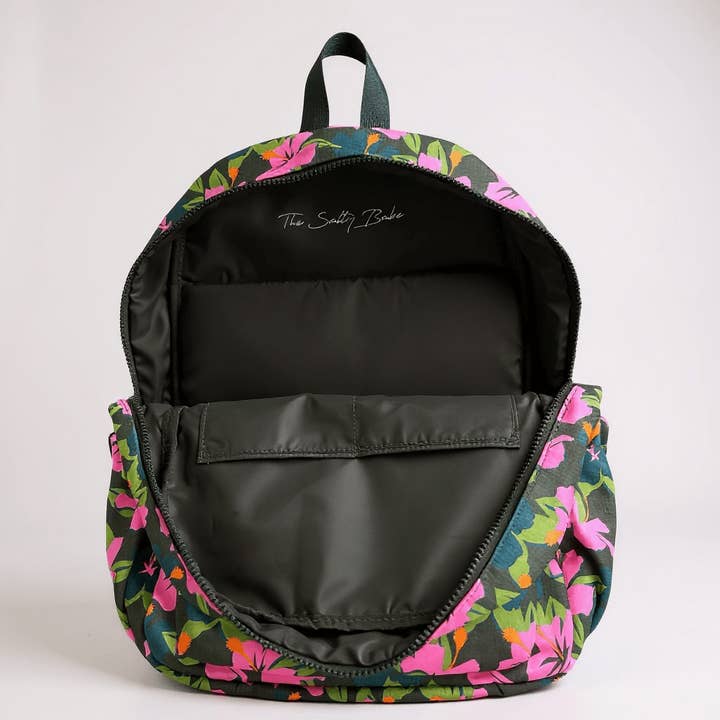 The Salty Babe - Wholesale Backpack - Women's - Water Hibiscus Nylon Backpack2