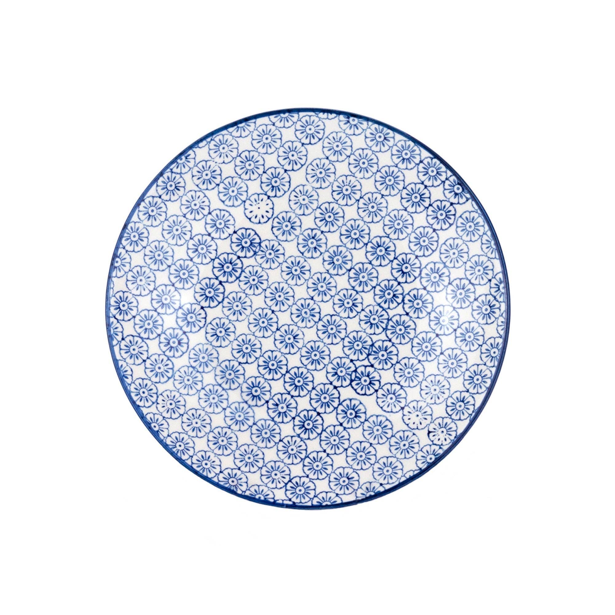 Rinkit Ltd – wholesale Dinner plate – Nicola Spring Patterned Dessert Side Plate 180mm Blue Flower