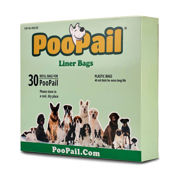 PooPail Liner Bags - Plastic for wholesale by PooPail by GoodWag