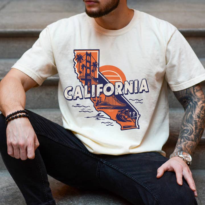 California State Vintage Shirt for wholesale by EnjoyMyDesign