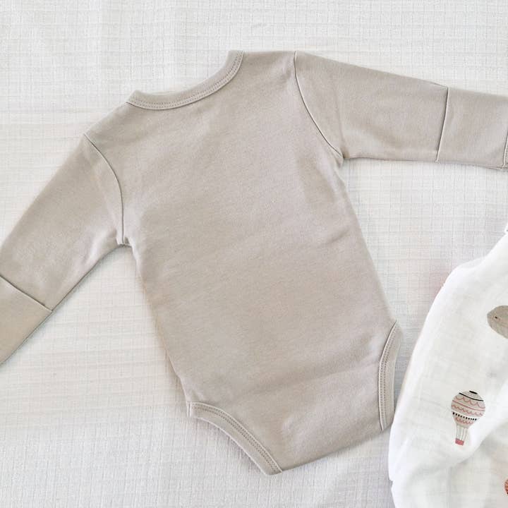 Au Petit Coton - Vendita all'ingrosso Tutina (senza piedini) - Neonati - Body incrociato per bebè MILO 100% cotone biologico
