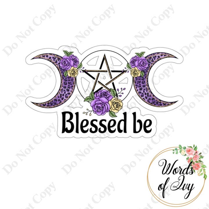 Pegatina - Blessed be para venta al por mayor de Words of Ivy