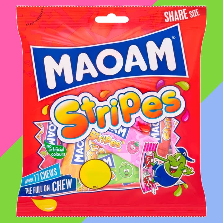 Gaffney's Sweets & Treats Wholesale - Wholesale Gummy - MAOAM Stripes 14x140g £1.25 PMP
