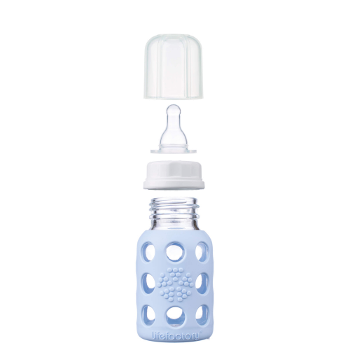 Lifefactory - Wholesale Baby Bottle - 4oz Glass Baby Bottle - Stage 1 Nipple, Stopper, and Cap8