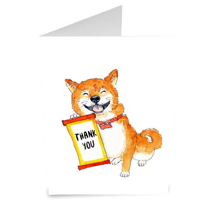 Shiba Doge - Funny Tak Card for engroshandel hos Liyana Studio