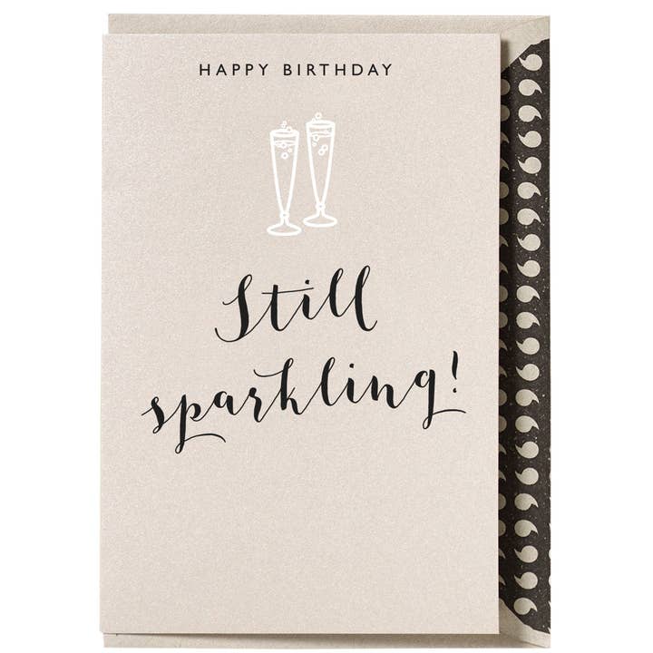 OL05 Birthday Still Sparkling - Hand Finished Greeting Card for wholesale by Dyson Design