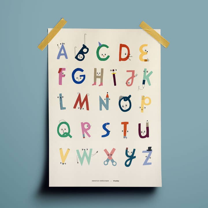 ABC Poster Alphabet A3 for wholesale by tinyday