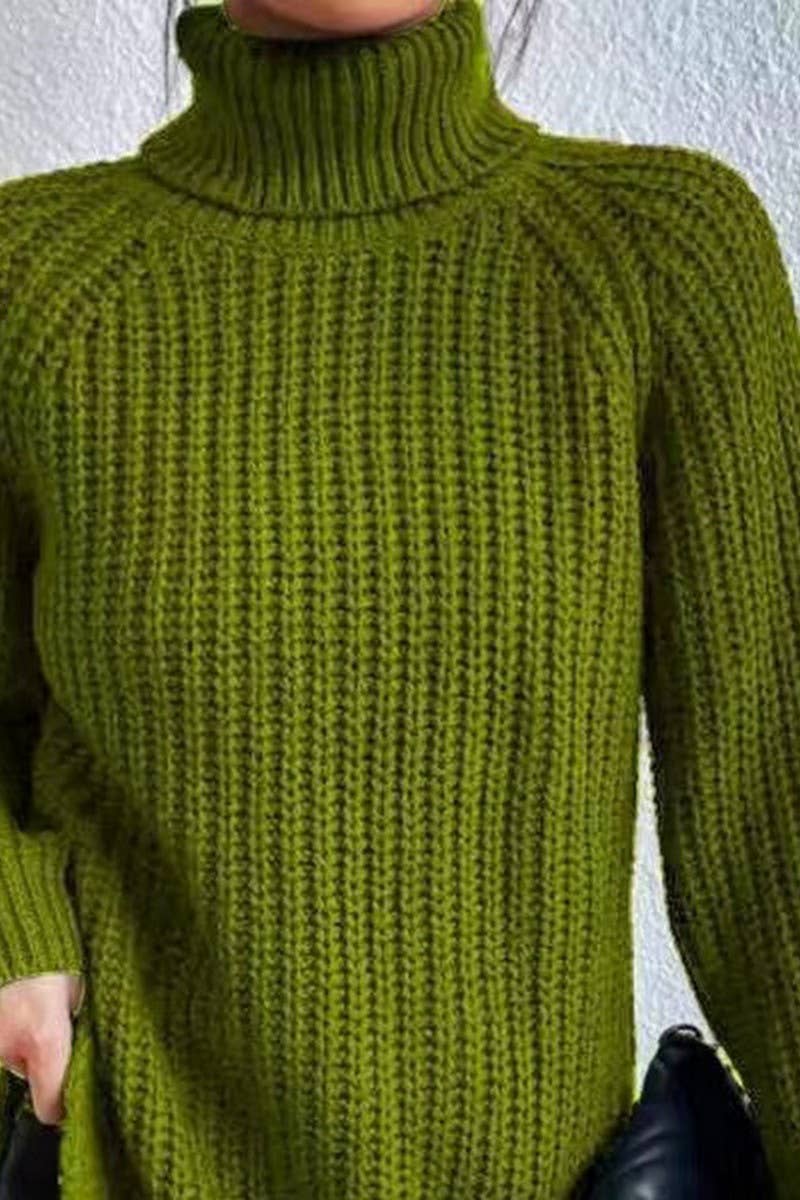 NINEXIS - Wholesale Knit Sweater - Women's - CWOSWL07649_HIGH-NECK MID-LENGTH RAGLAN SLEEVE SWEATER7