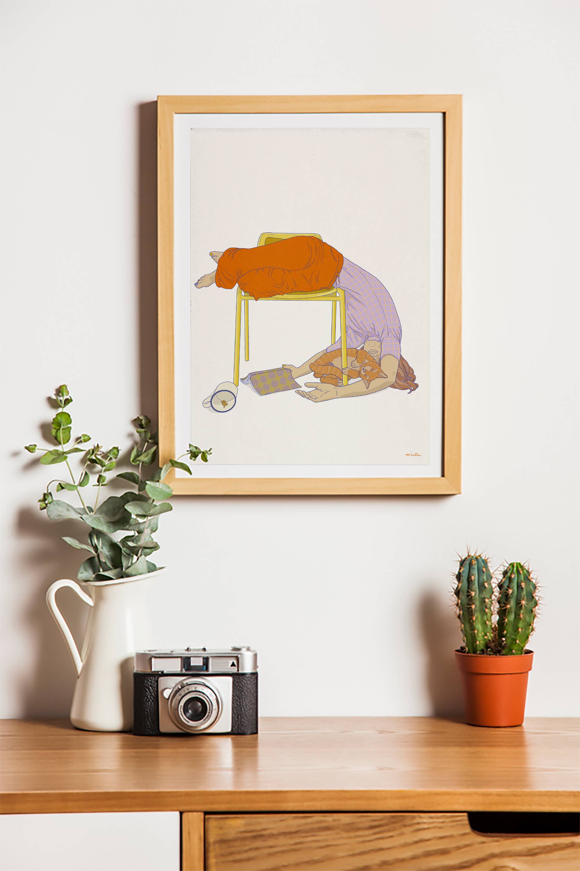 minttu illustrations - Wholesale Art Print - Art print "Not today"1