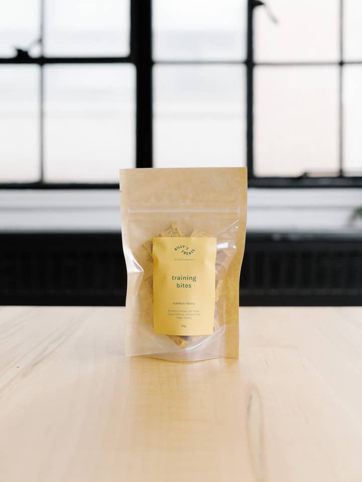 Pumpkin Training Bites for wholesale by Billy's Treats