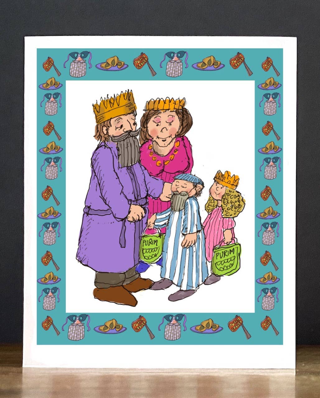 Cards by Charlot - Wholesale Everyday Greeting Card - Purim:  Dressed for Carnival1