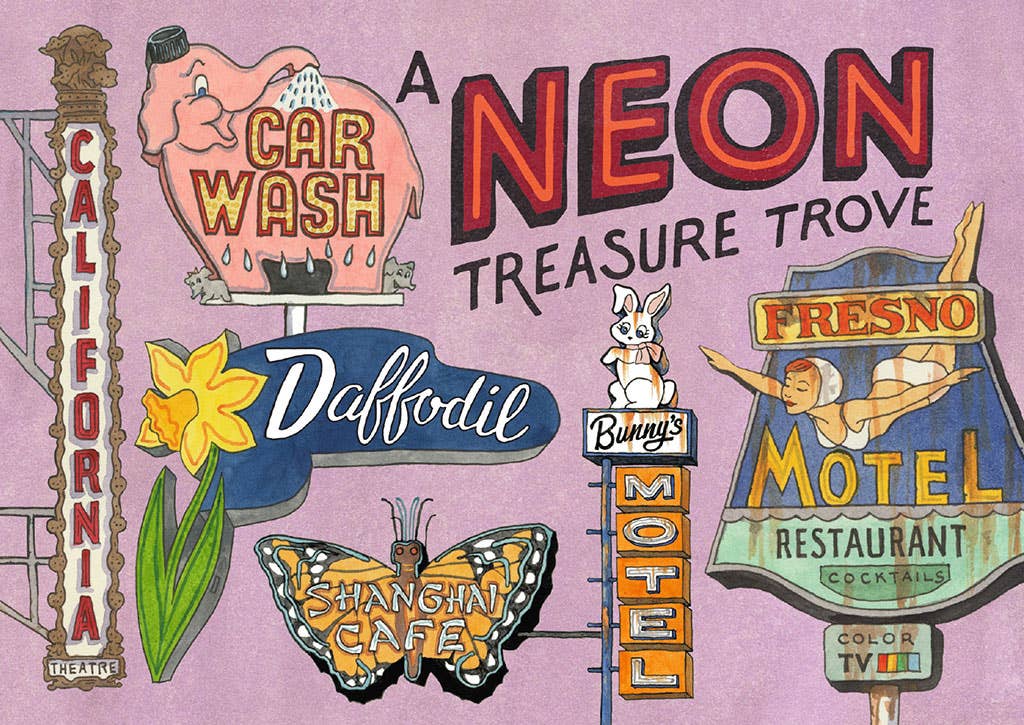 Anagram Press - Wholesale Postcard Set - Greetings From The Best Coast Book of 32 Postcards7