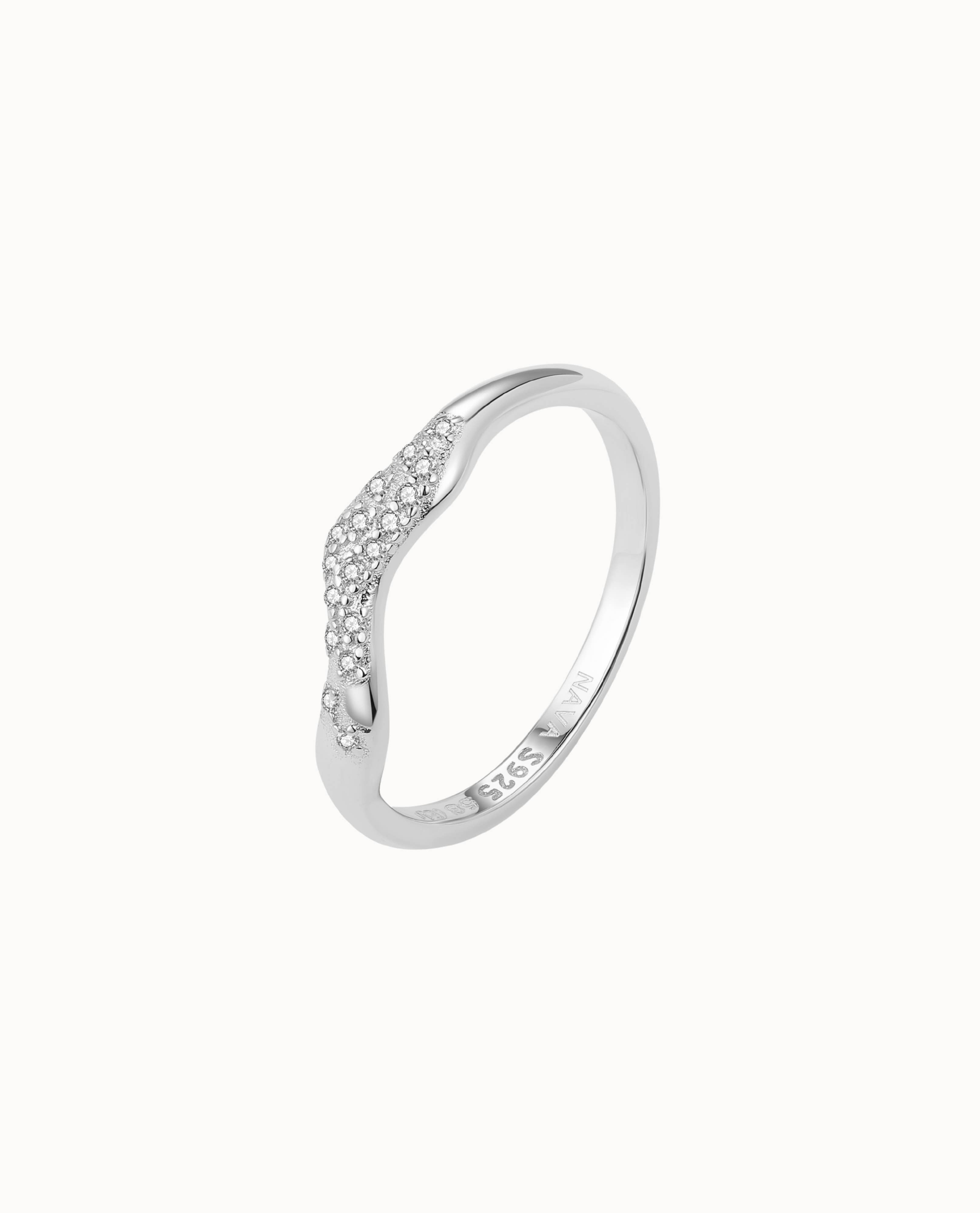 Nava Copenhagen - Wholesale Multi-Stone Ring - Adhara Ring - Silver