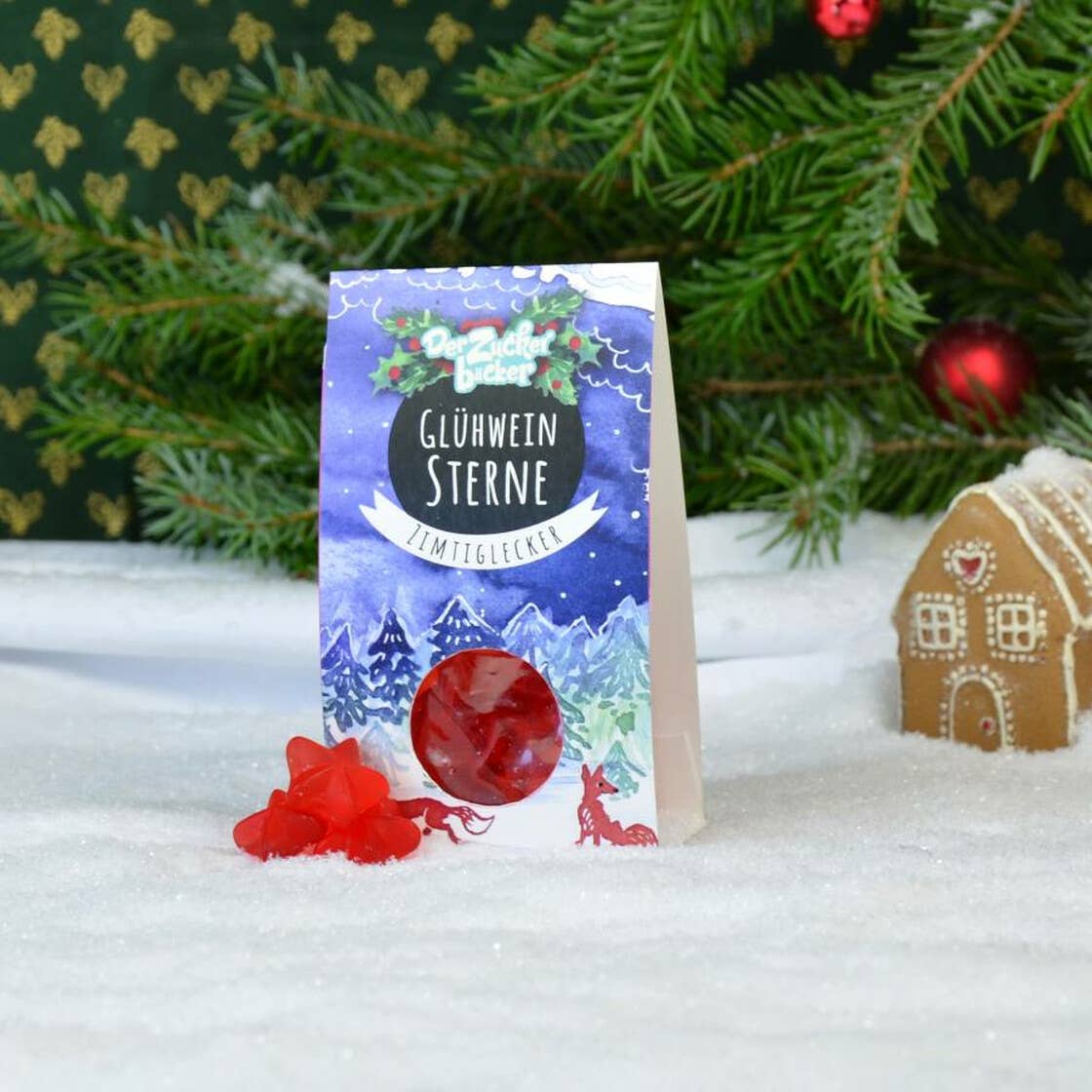 Der Zuckerbäcker - Vendita all'ingrosso Caramelle gommose - Porzione dolce di stelle gommosi al vin brulè alla frutta1