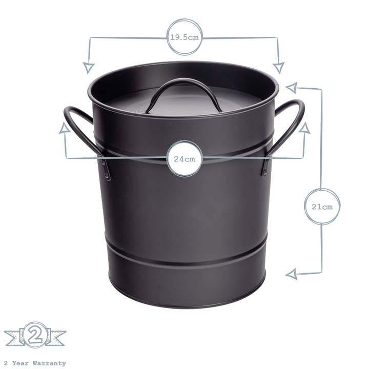 Rinkit Ltd - Wholesale Ice Bucket - Harbour Housewares Ice Bucket with Lid & Scoop - Black