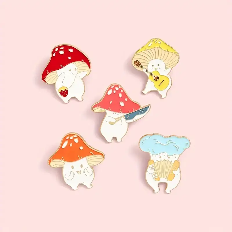 Magnifique Hearts - Wholesale Lapel Pin/Button - Creative Mushroom Enamel Pins for Backpacks and Clothes4