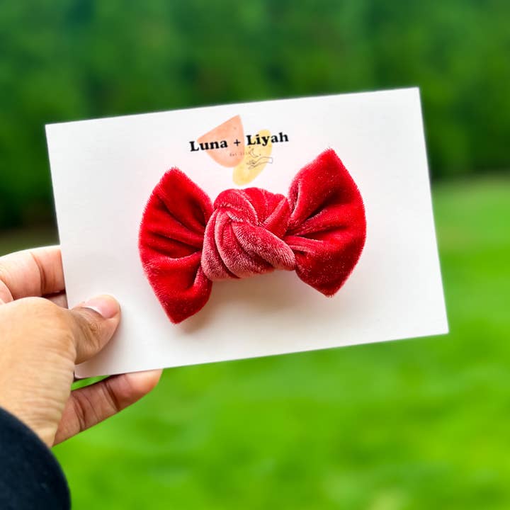 Velvet Knots - Sunset Coral for wholesale by Luna + Liyah