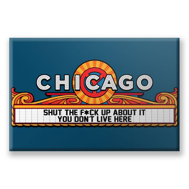 STFU About Chicago Refrigerator Magnets for wholesale by Harebrained!