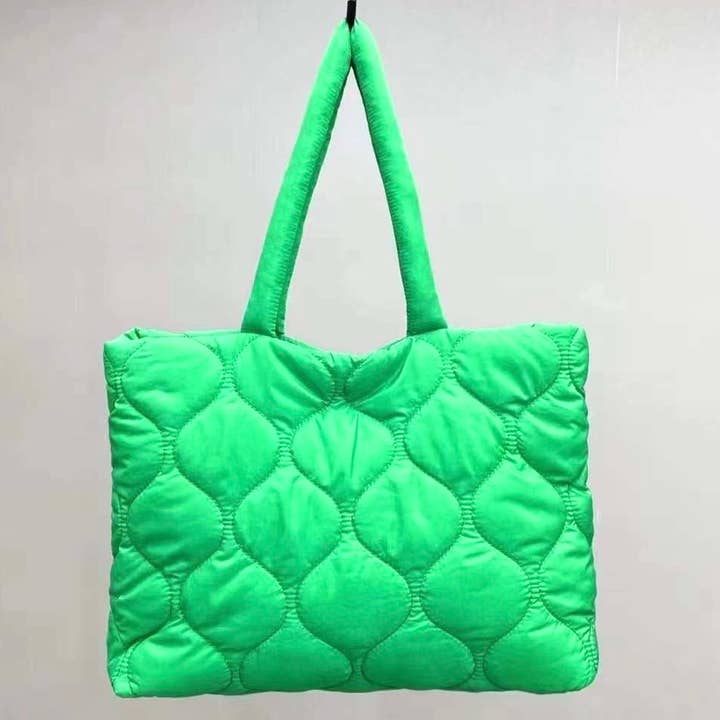 P24003 Quilted Nylon Tote Bag for wholesale by Pretty Persuasions