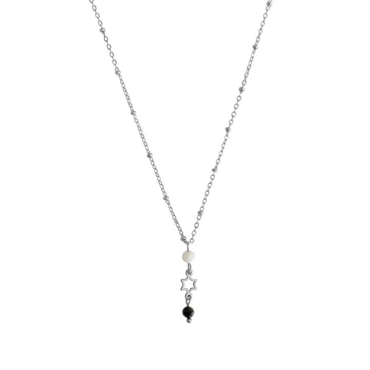 Collier avec pendentif en forme d'étoile - Argent pour la vente par Saint Clairmont
