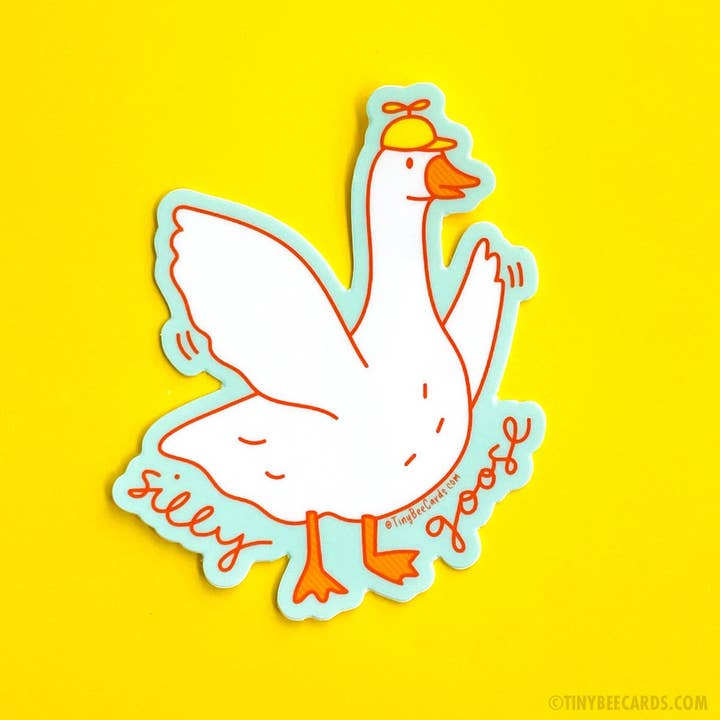 Tiny Bee Cards - Wholesale Sticker - Silly Goose Vinyl Sticker