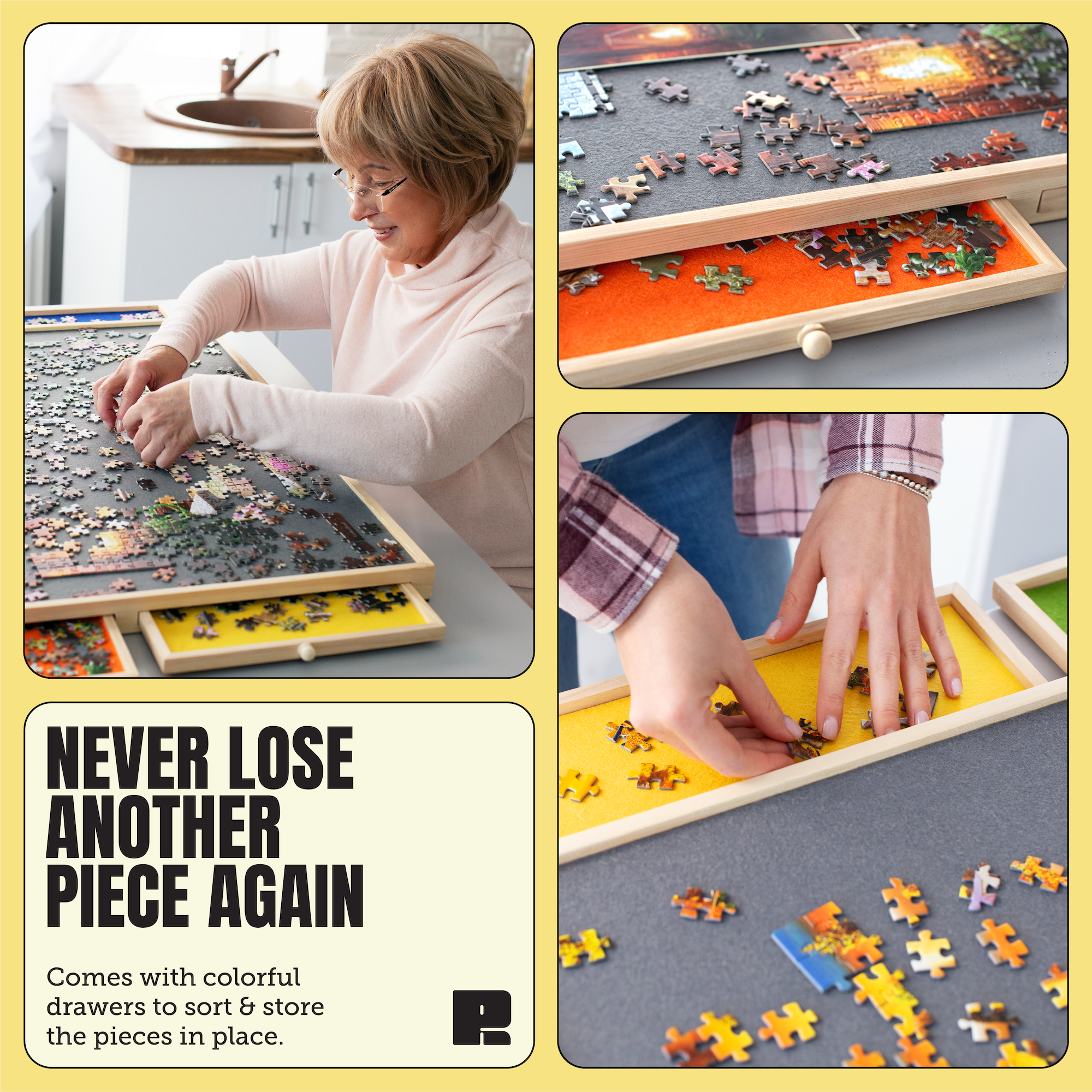Puzzle Ready - Wholesale Puzzle - Adult - Puzzle Board – Portable Board for Puzzles, Lego Building & Gift Giving7