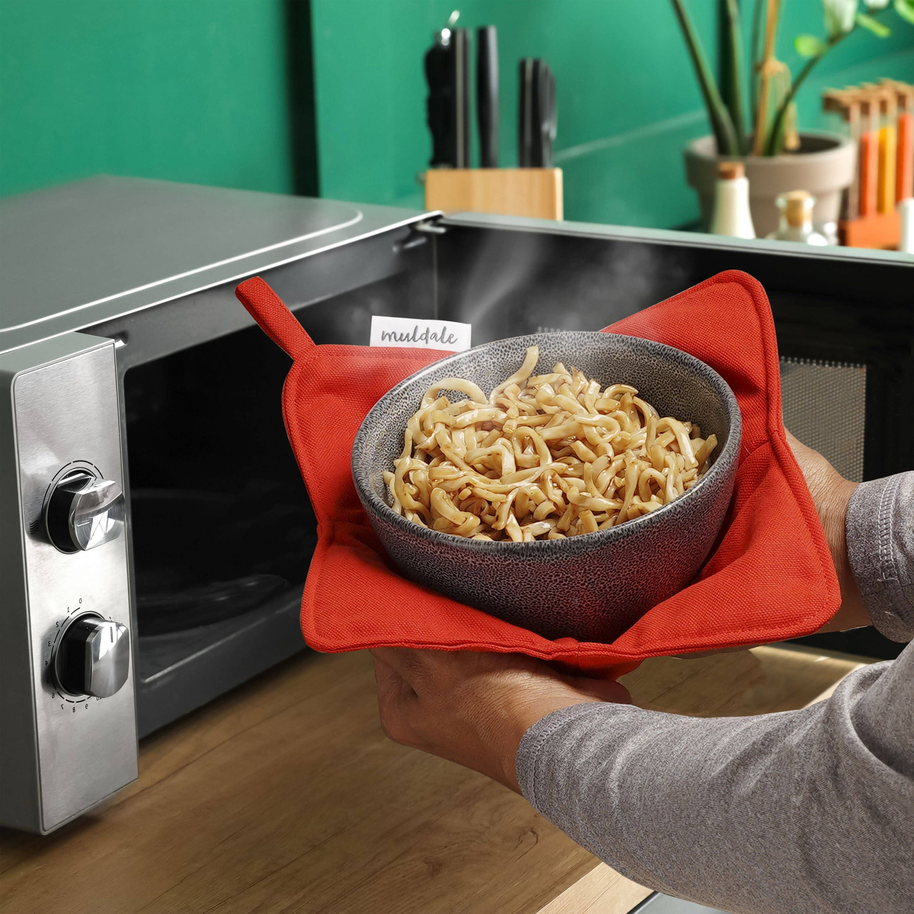 Muldale – wholesale Oven mitt/pot holder – Set of 4 Microwave Bowl Holders for Hot Food Soup Bowl5