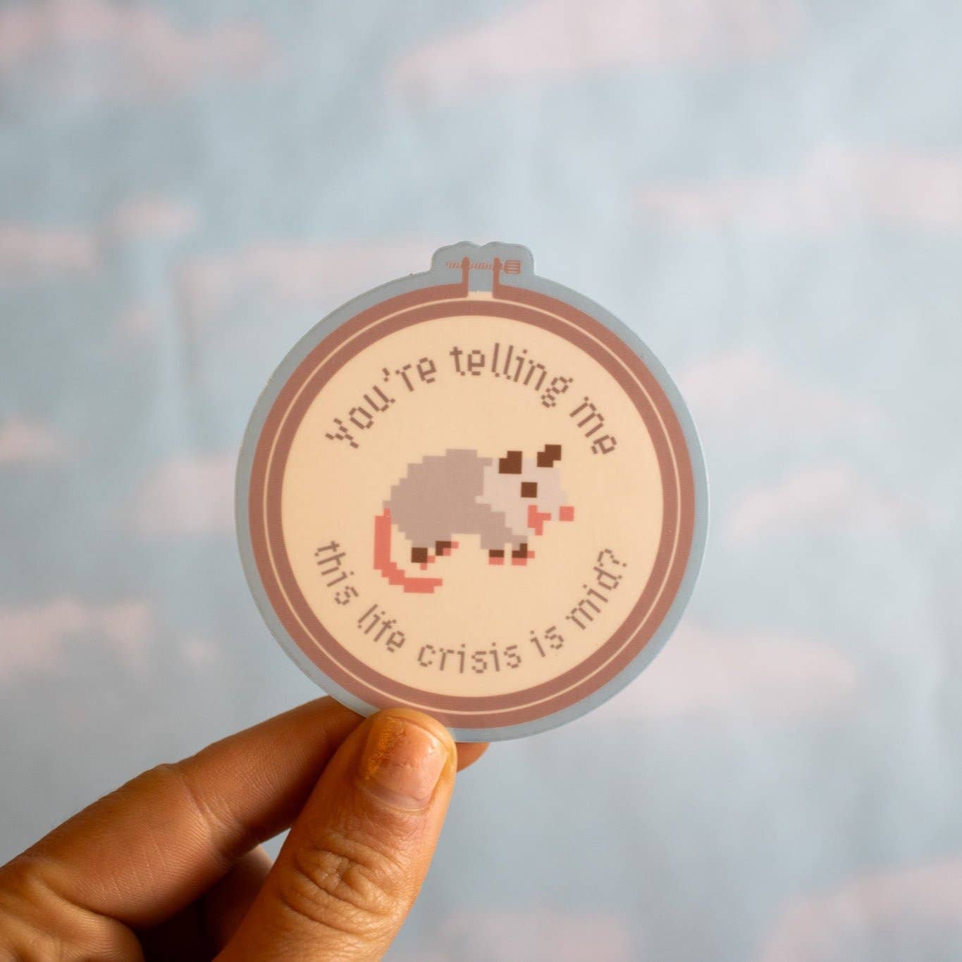 Doctor Scribble - Wholesale Sticker - Mid Life Crisis Possum Vinyl Sticker3