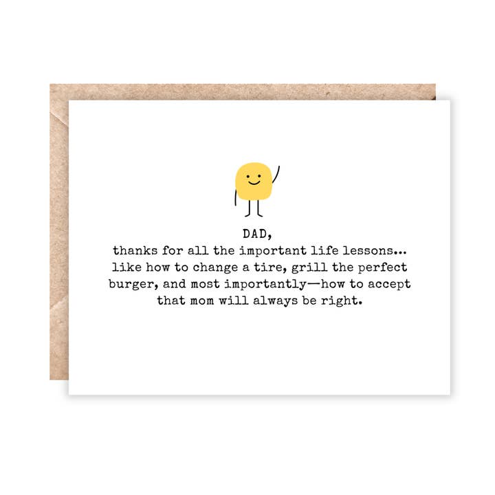Dad thanks for all the important life lessons for wholesale by Jolly Rae