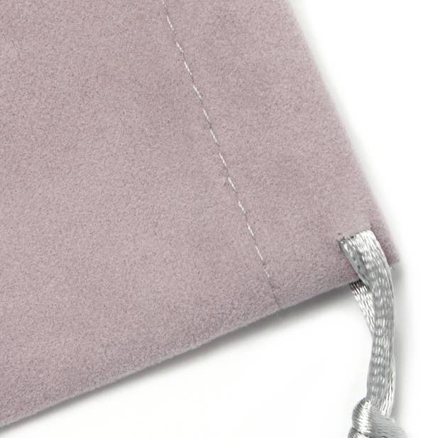 Inca UK - Wholesale Gift Bag - 8.5x7cm. Grey Flocked Velvet Pouch