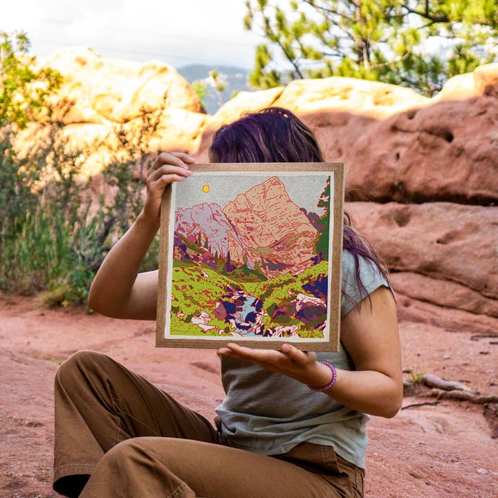 Caroline Clark - Wholesale Art Print - Crestone Needle Art Print1