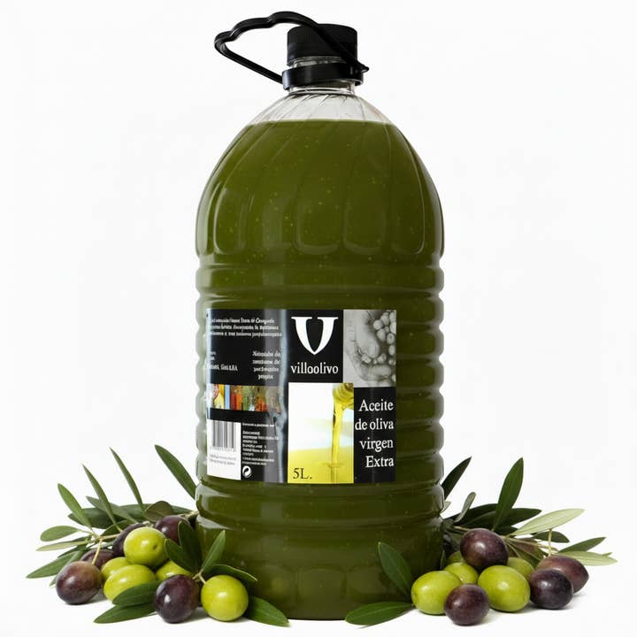 Villaolivo - Unfiltered Extra Virgin Olive Oil 5L and other Purchase Wholesale aceite envasado. Free Returns & Net 60 Terms on Faire trending on Faire.