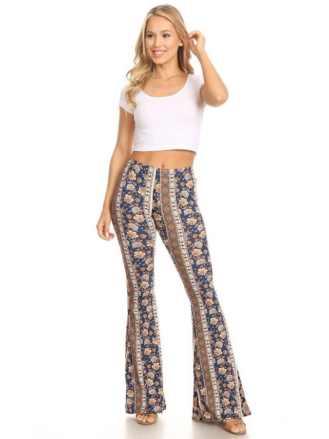 VIBE Apparel Co - Wholesale Pants – Women's - Aztec Wide Leg Flare Pant32