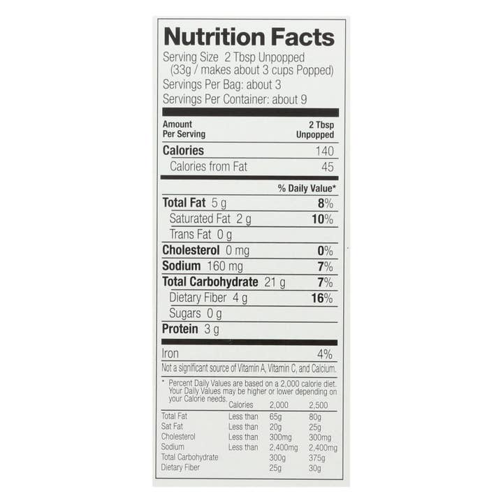 Ware Spark - Wholesale Popcorn - Black Jewell Microwave Popcorn - Butter - Case Of 6 - 3-3.5 Oz. Bags Each - 10.5 Oz.2