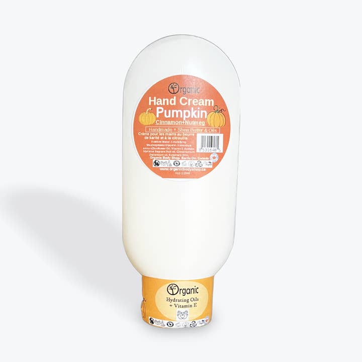 Pumpkin Shea Hand Cream.4oz for wholesale by Organic Body Shop