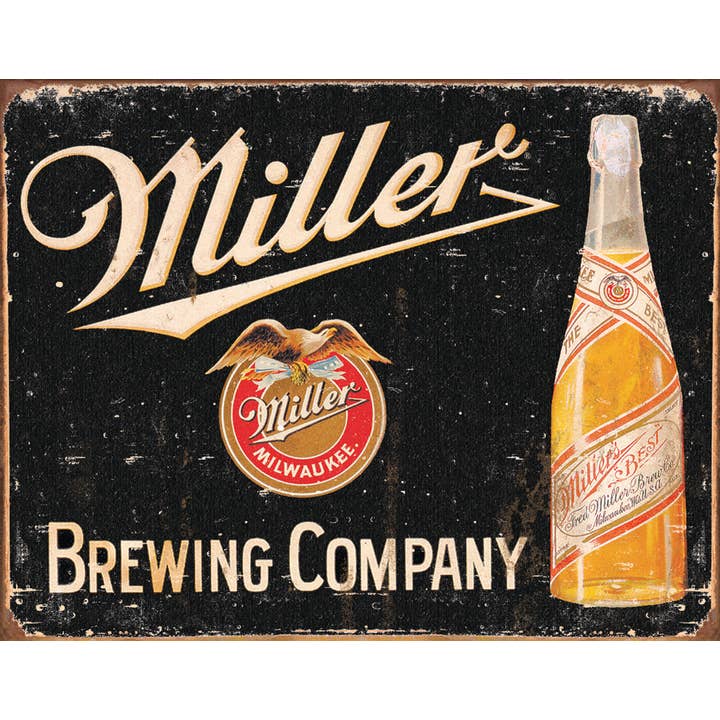 Desperate Enterprises - Wholesale Sign - Miller Brewing Vintage Tin Sign