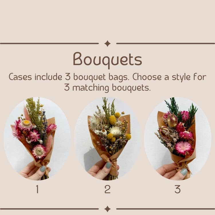 CA Studios - Wholesale Dried/Pressed Flowers - Happy Mother's Day Bouquet Bag Dried Floral Gift11