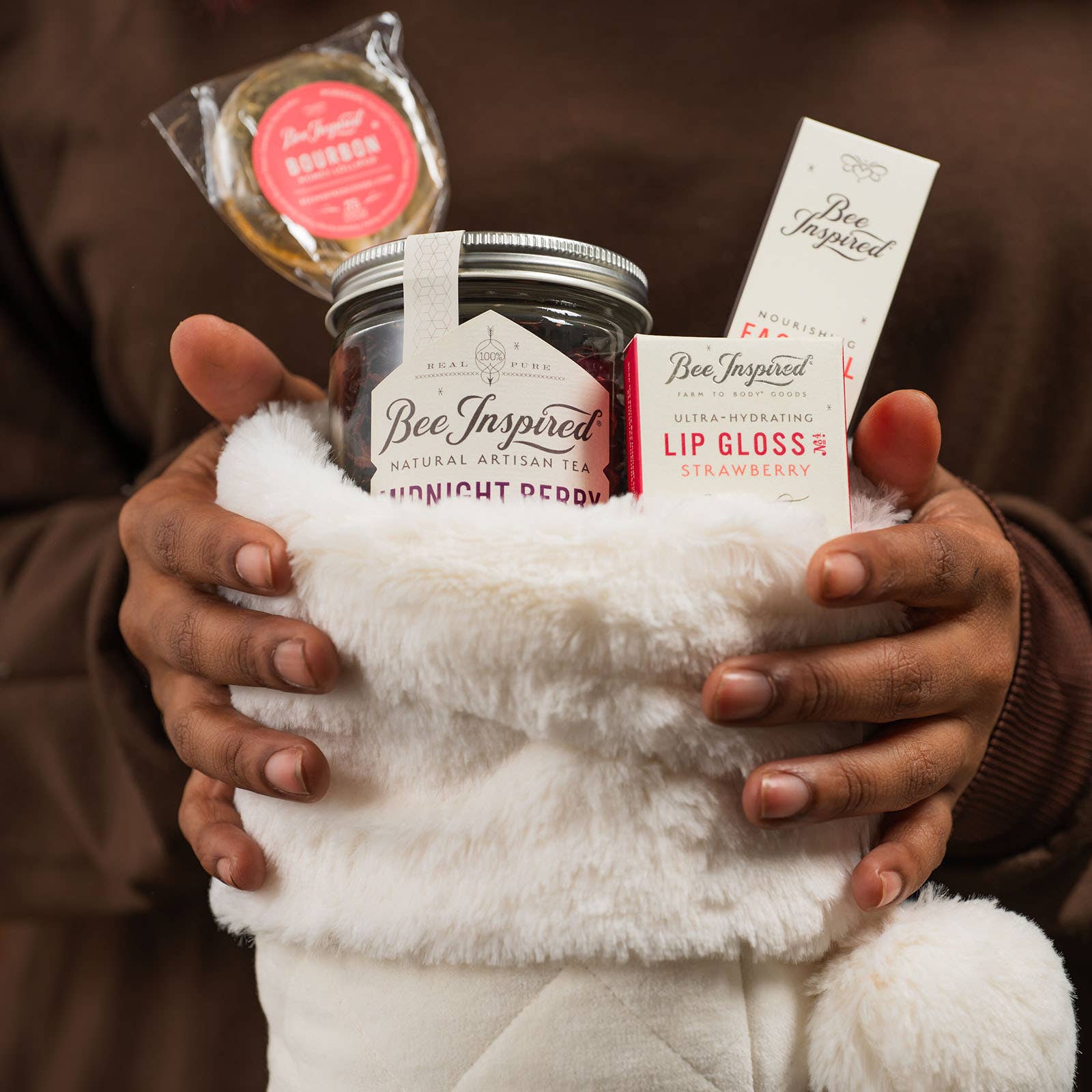 Bee Inspired - Wholesale Lip Gloss - Strawberry Lip Gloss | Ultra-Hydrating Botanicals & Beeswax1