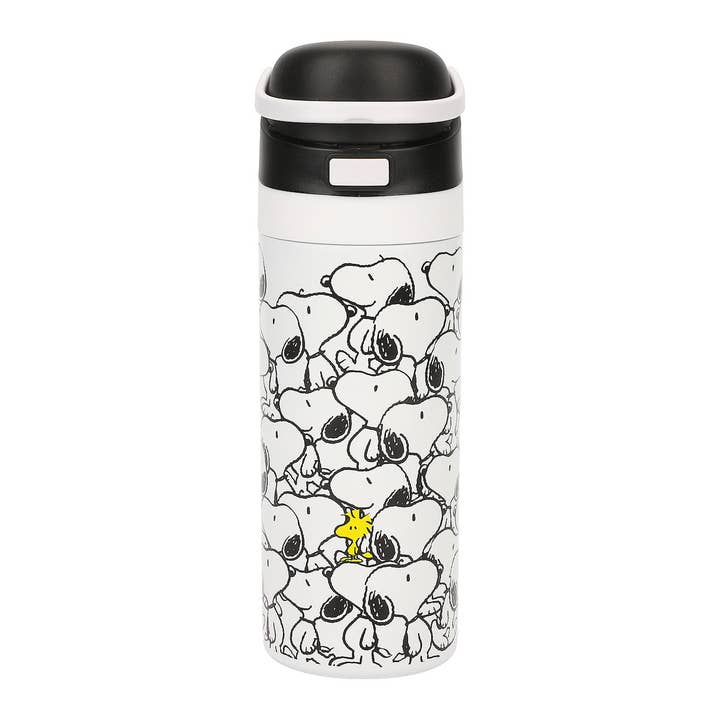 Peanuts Snoopy and Woodstock 24 Oz. Stainless Steel Water Bottle for wholesale by Bioworld Merchandising