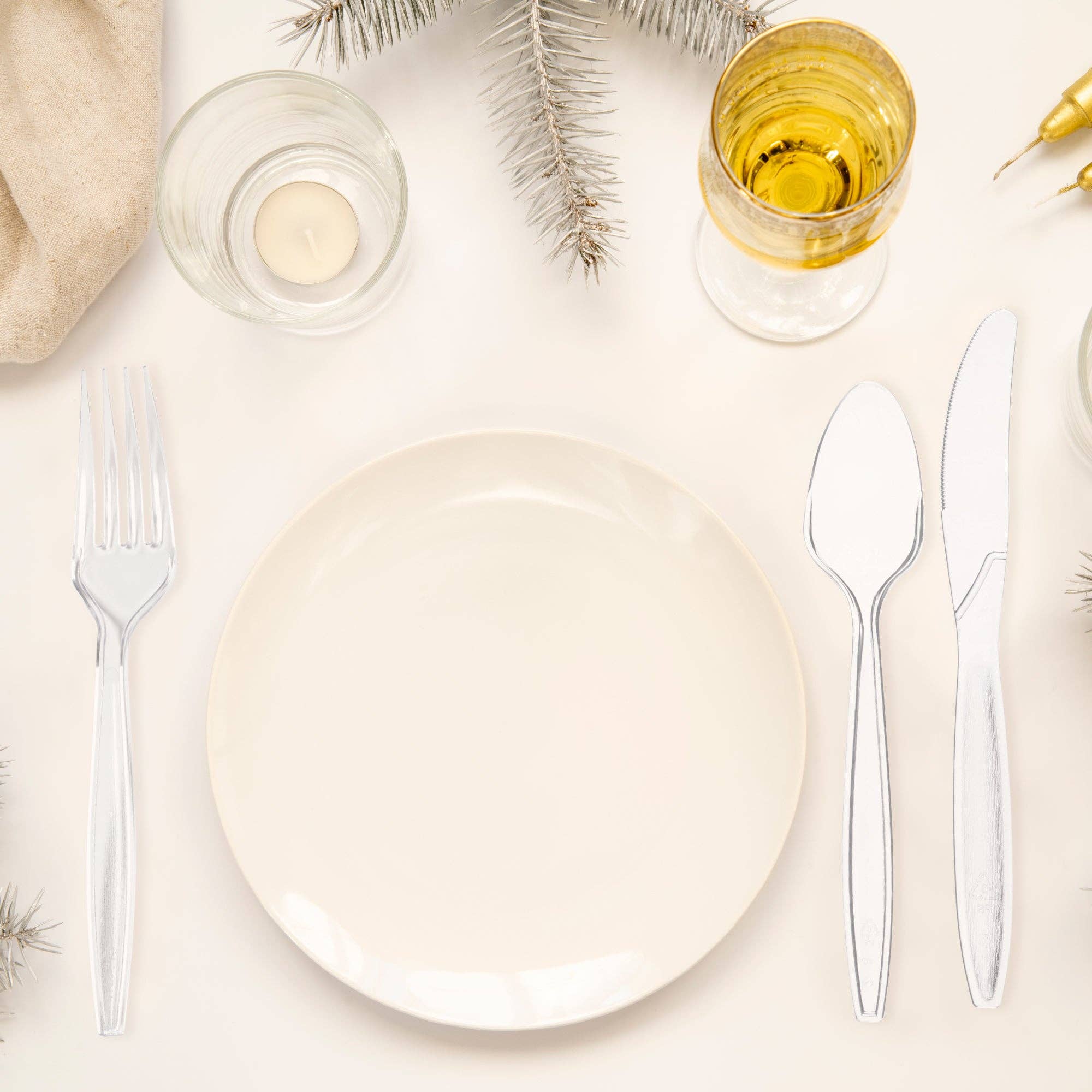 Smarty had a Party – wholesale Engångsserveringsartiklar – Klara plastgafflar för engångsbruk - 100 st9