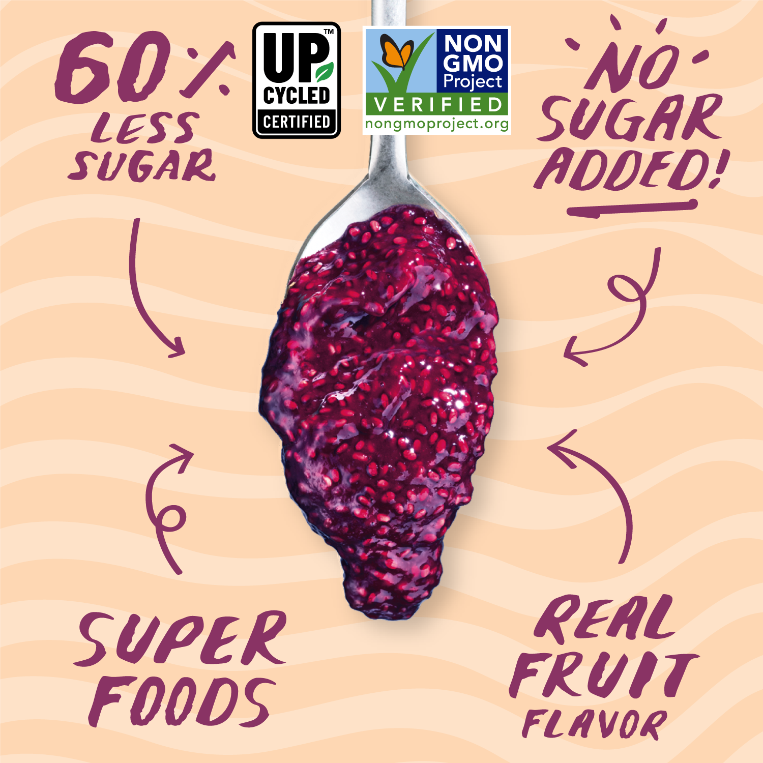 Smash Foods – wholesale Jam/jelly – Cherry Pomegranate Superfood Jam1