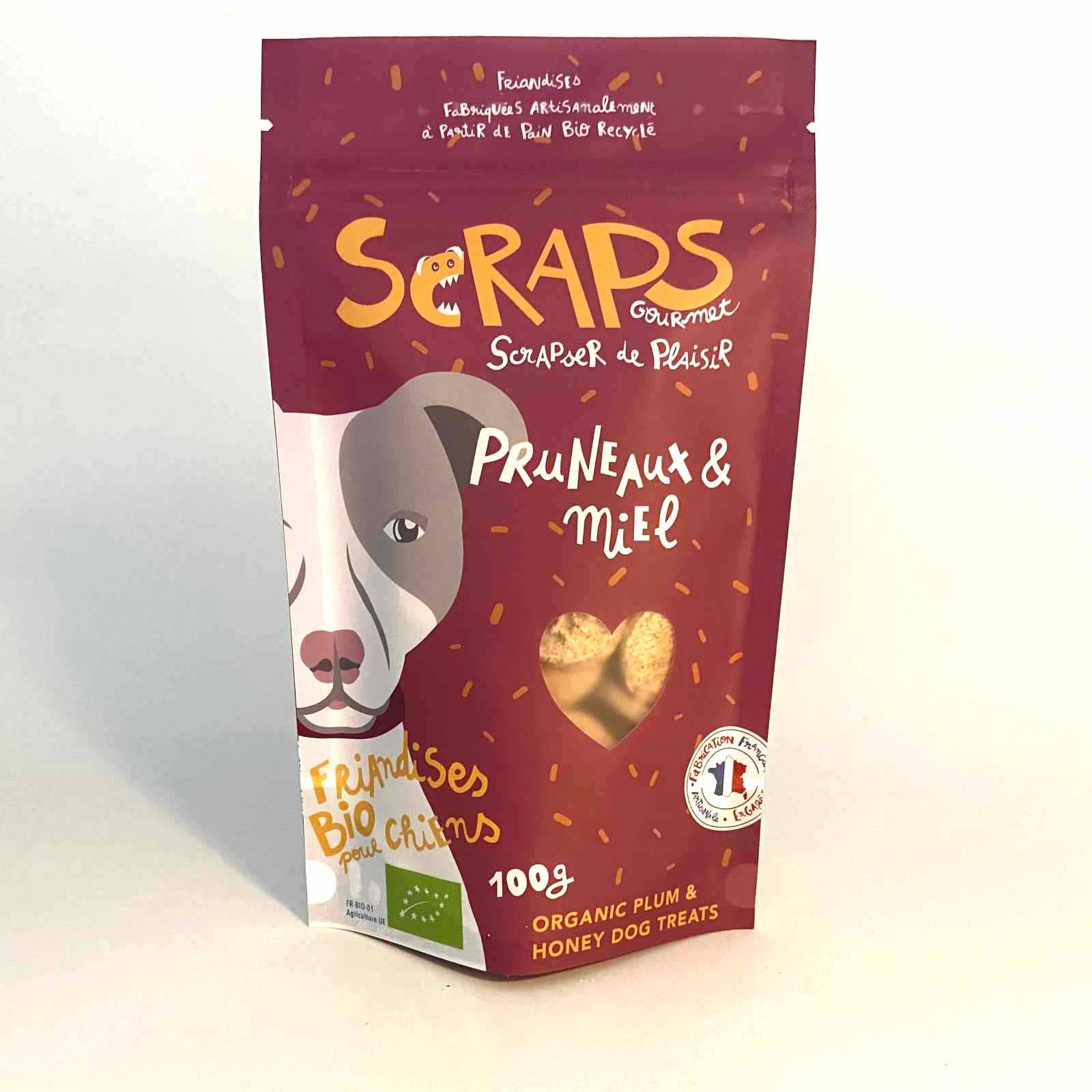 Scraps Gourmet - Wholesale Pet Treats - Dog - ORGANIC TREATS SCRAPS - PRUNE & HONEY BISCUITS2