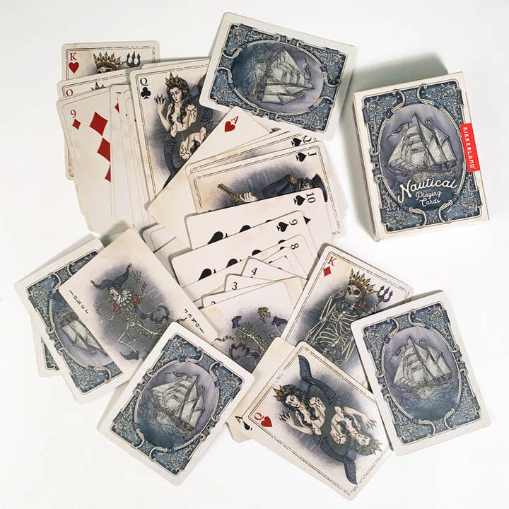Kikkerland Design Inc - Wholesale Playing Cards - Nautical Playing Cards2