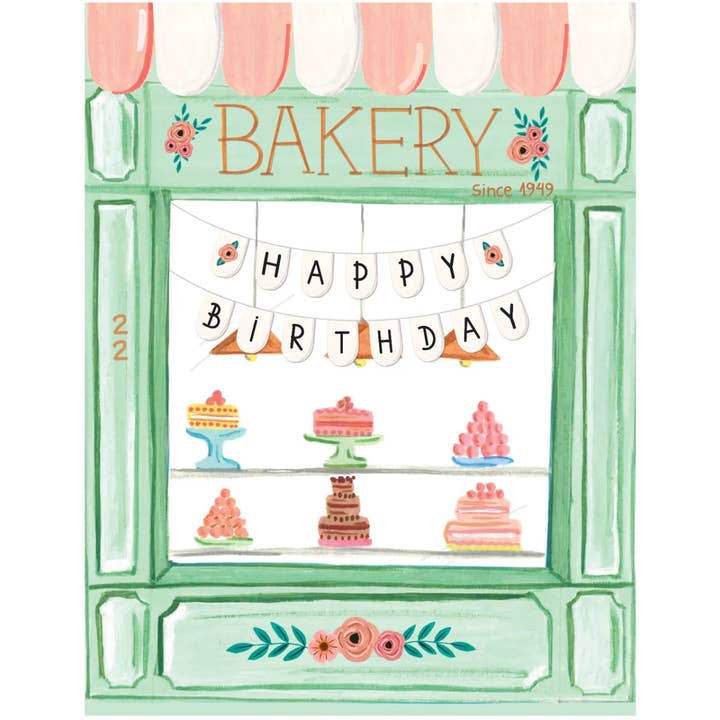Paige & Willow - Wholesale Birthday Card - Happy Birthday Bakery Card1