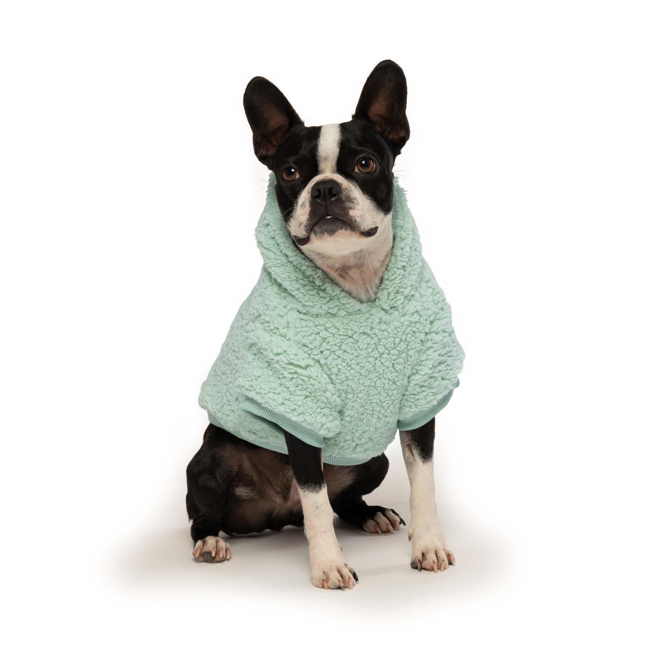 fabdog - Wholesale Pet Hoodie - Dog - Seafoam Sherpa Hoodie1