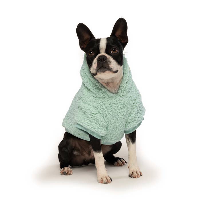 fabdog – wholesale Pet hoodie – Dog – Seafoam Sherpa Hoodie1