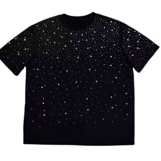 T-SHIRT GALAXIE STRASS pour la vente par SHAM