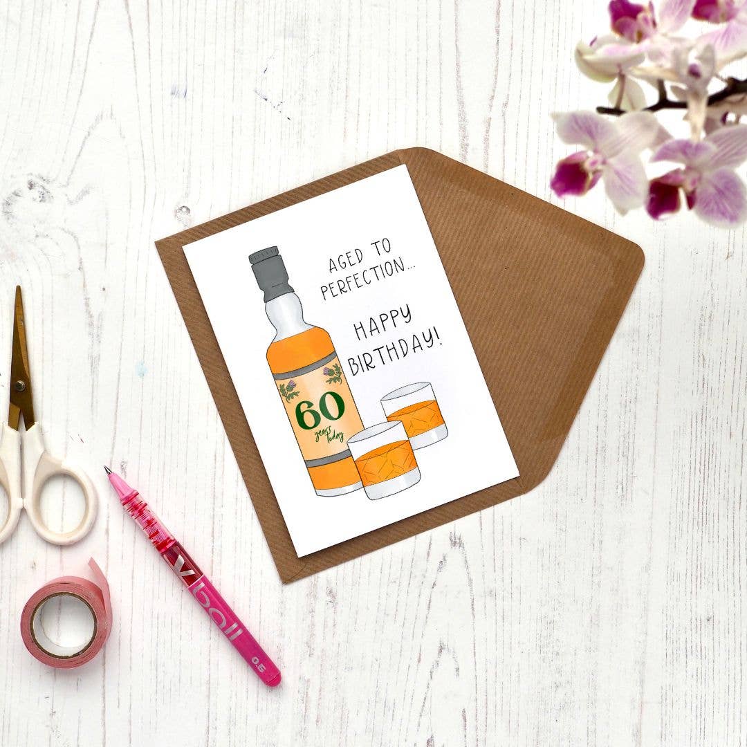 Lou Longworth – wholesale Födelsedagskort – Åldrade till perfektion Whisky Milestone Födelsedagskort9