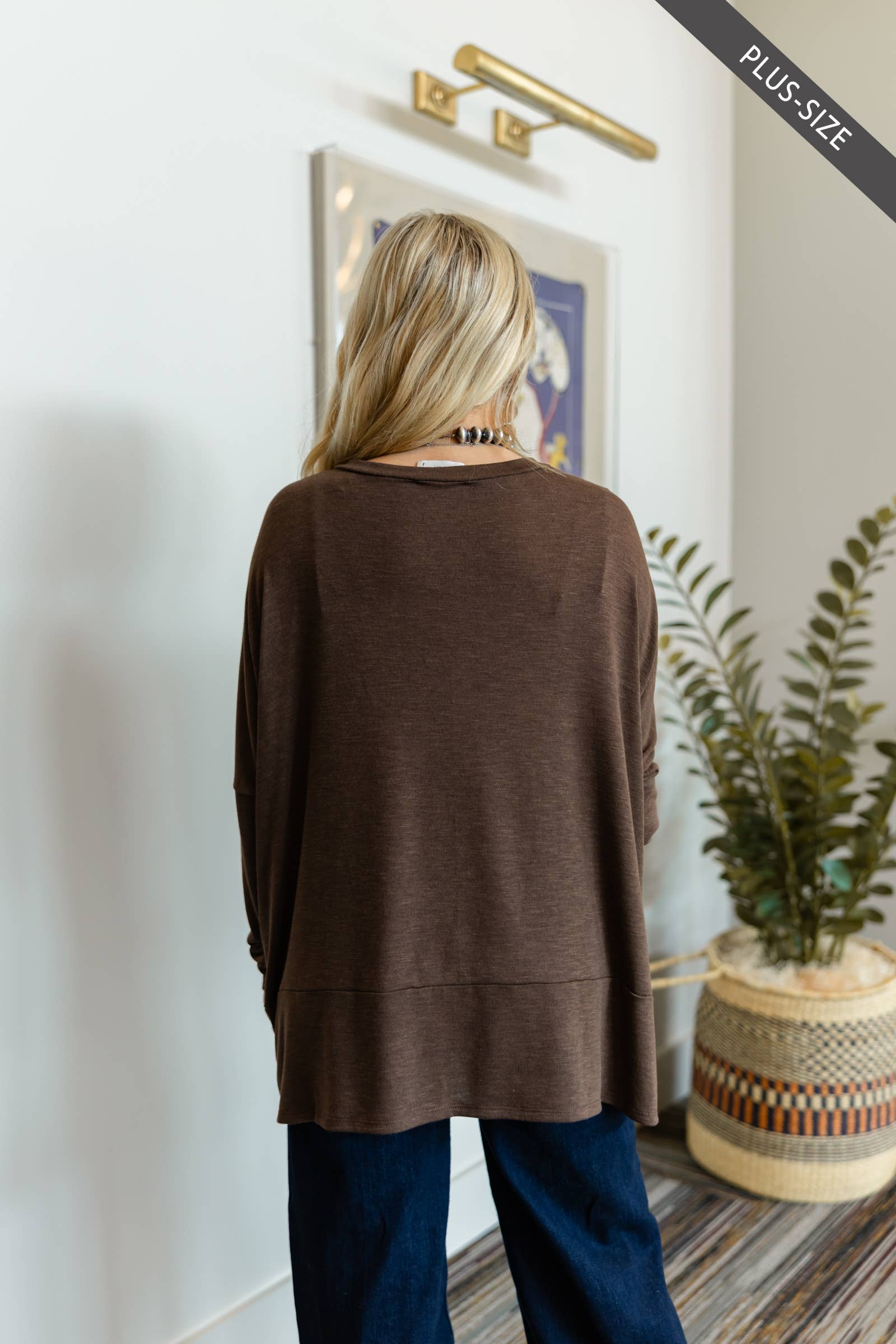 Dear Scarlett – wholesale Tunic – Women’s – PLUS SIZE Casual Cotton Long Sleeve Top13