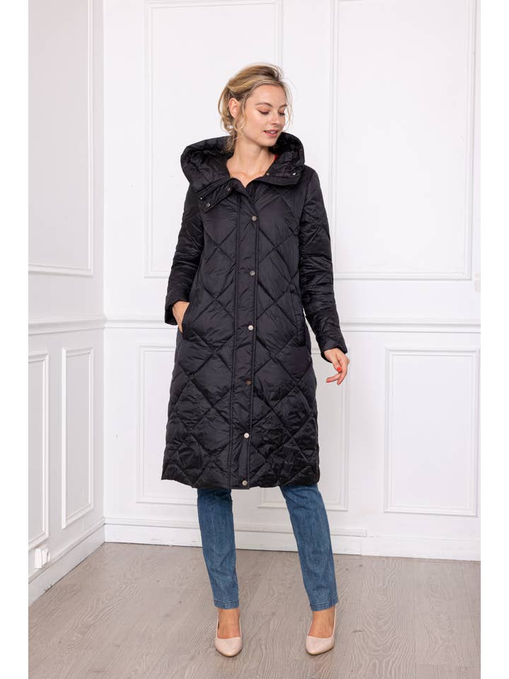 Freda - Wholesale Puffer Jacket - Women's - 22D90 extra long jacket1